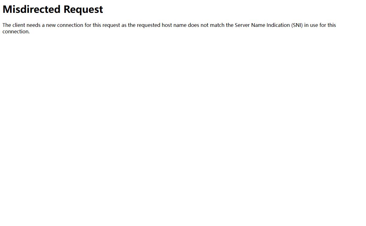 421 Misdirected Request