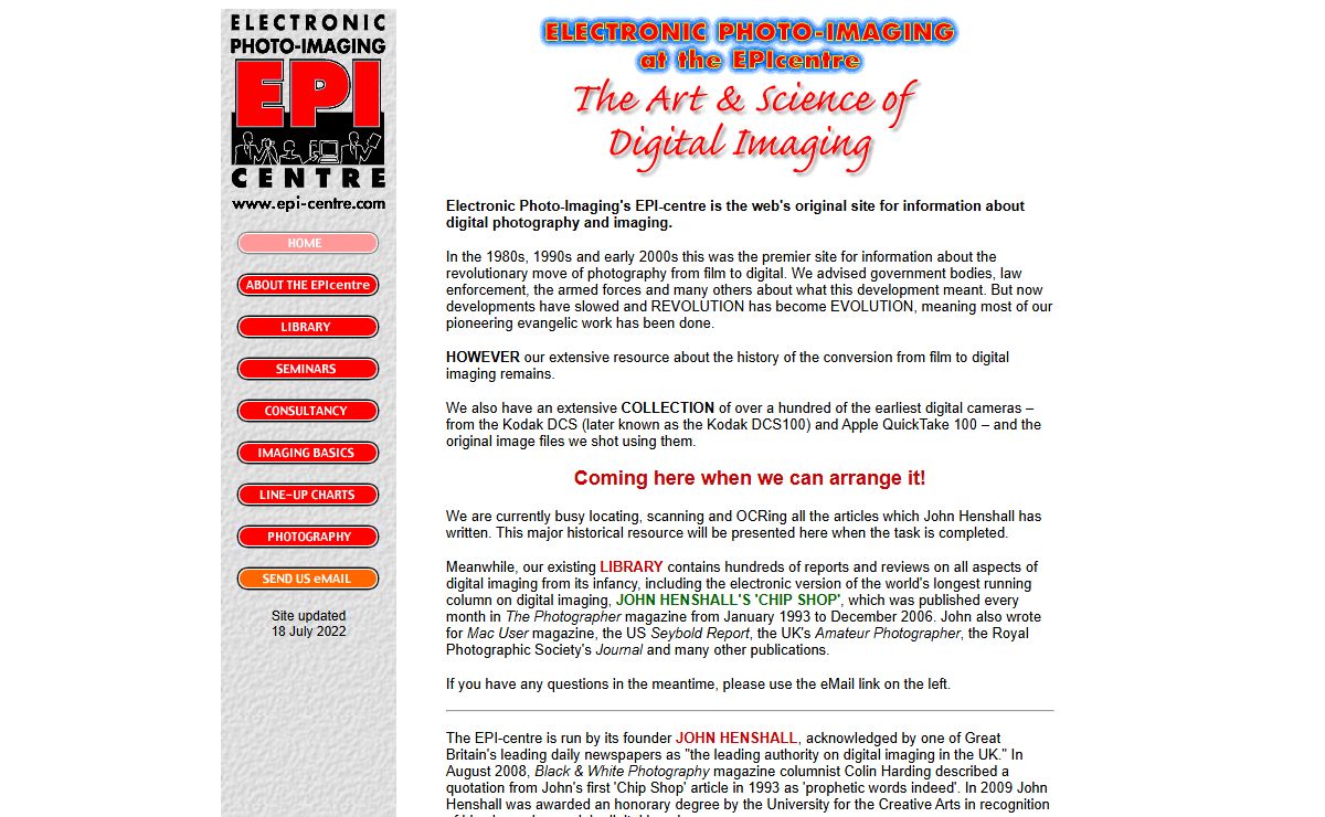 Electronic Photo-Imaging @ the EPIcentre