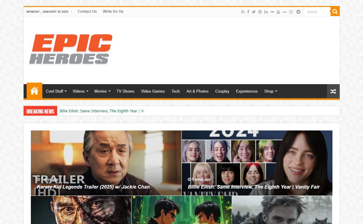 epic heroes Entertainment - Celebrity News , Movies , Toys , Games