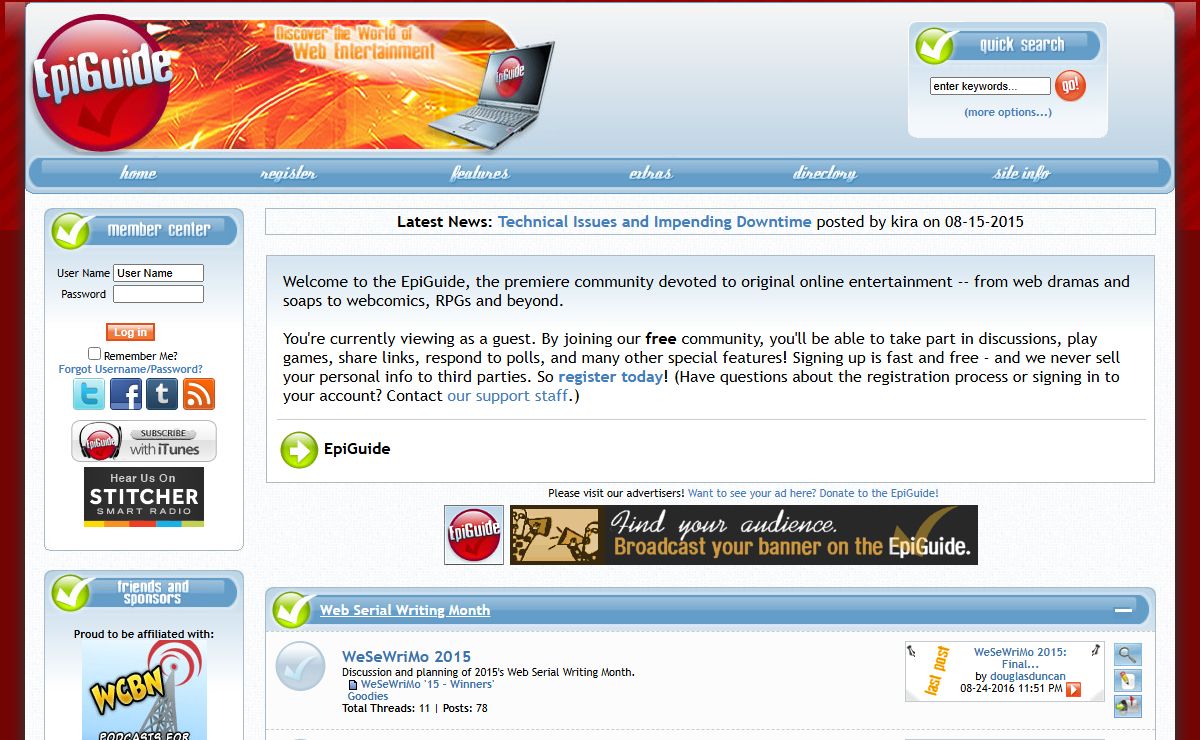 EpiGuide - Web Series & Web Entertainment Community