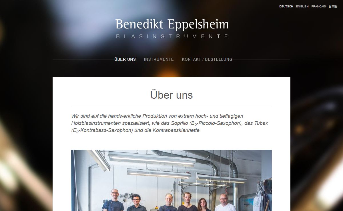 Benedikt Eppelsheim Blasinstrumente