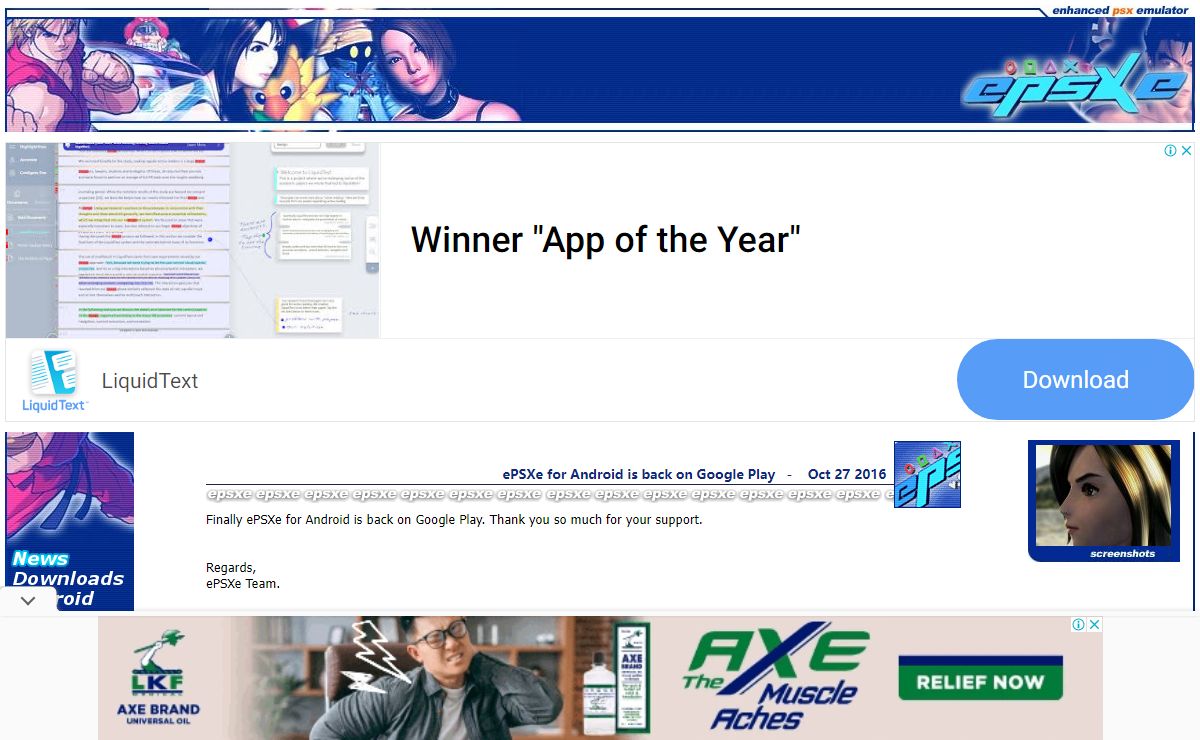 Welcome to the official ePSXe website