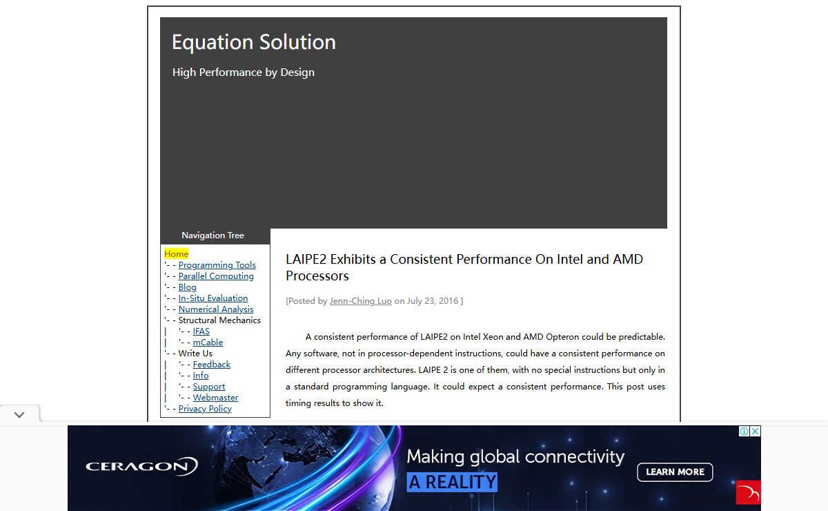 LAIPE2 Exhibits a Consistent Performance on Intel and AMD processors