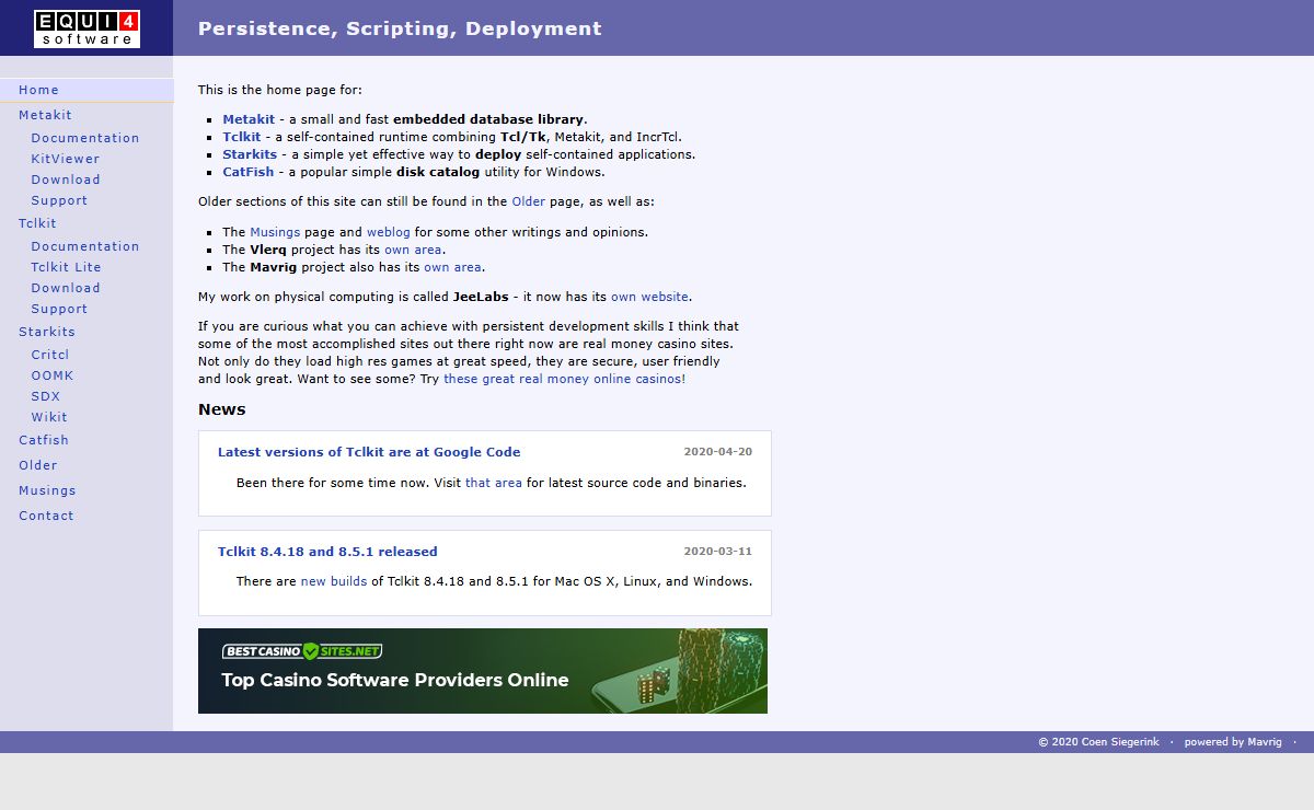 Persistence, Scripting, Deployment