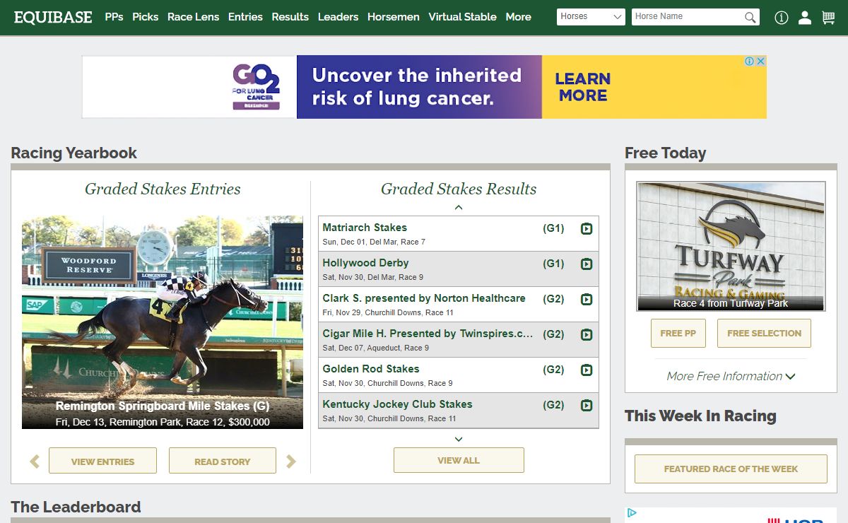 Equibase | Horse Racing | Horse Racing Entries | Horse Racing Results | Past Performances | Mobile | Statistics