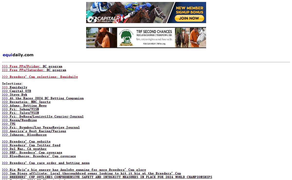 Horse racing news and headlines - Equidaily Racing Journal