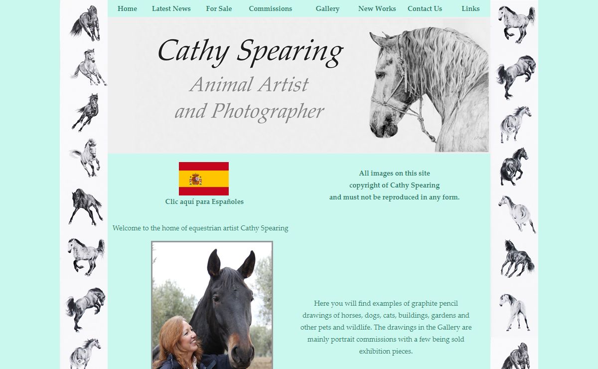 Equestrian Artist Cathy Spearing