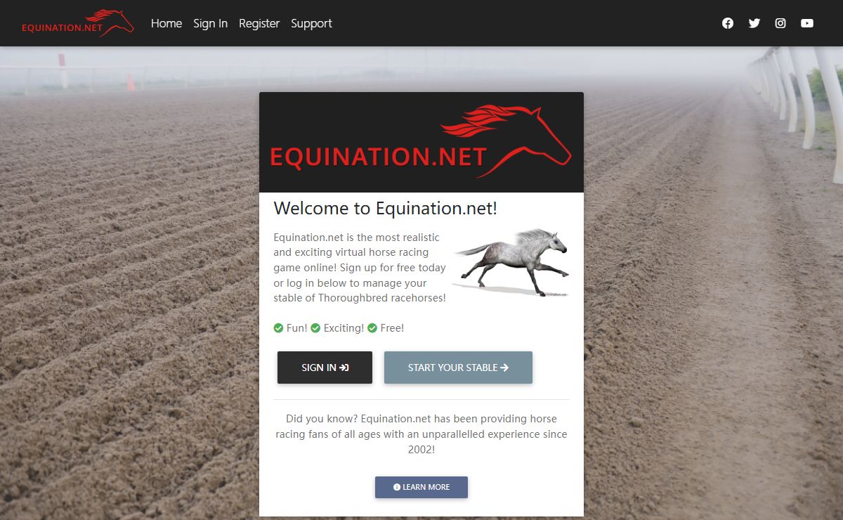 Equination.net | Virtual Horse Racing
