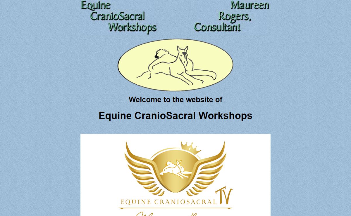 Equine Craniosacral Workshops - Maureen Rogers, Equine Consultant