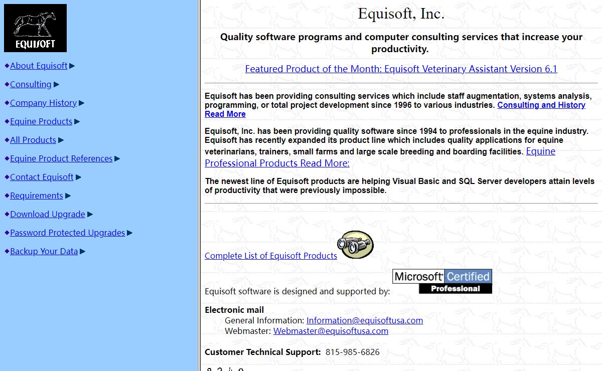 Equisoft Home Page
