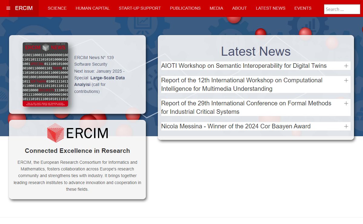 ERCIM - the European Research Consortium for Informatics and Mathematics