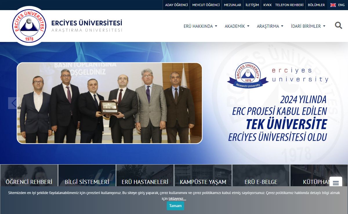 Erciyes Üniversitesi ERÜ / KAYSERİ