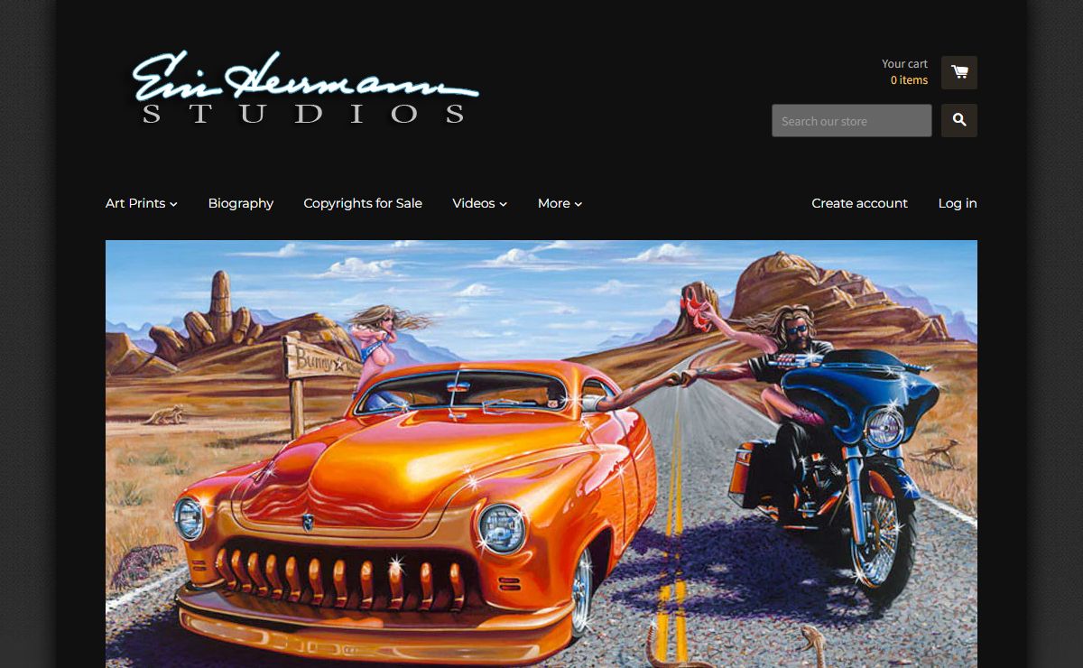 Motorcycles, Hot Rods, and Lifestyle Paintings by Eric Herrmann – Eric Herrmann Studios