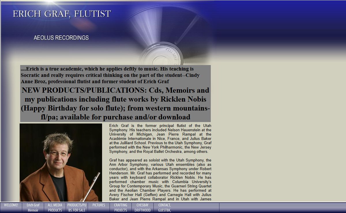 ERICH GRAF, FLUTIST