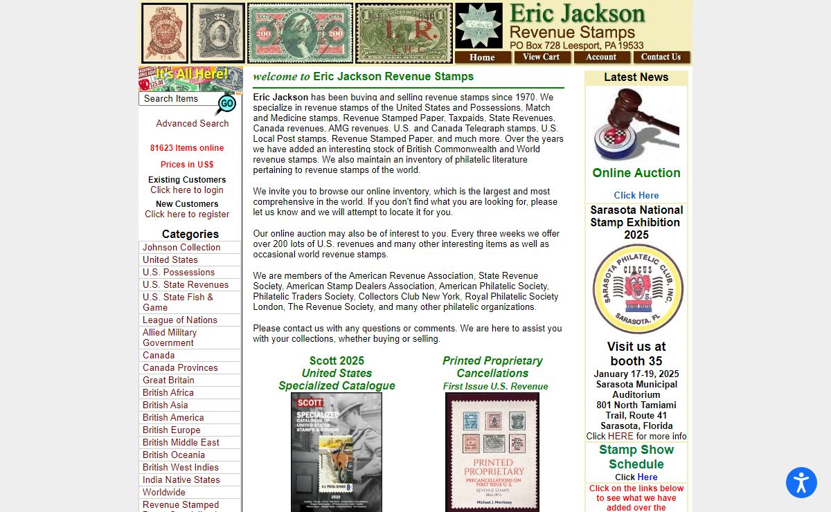 Eric Jackson Revenue Stamps