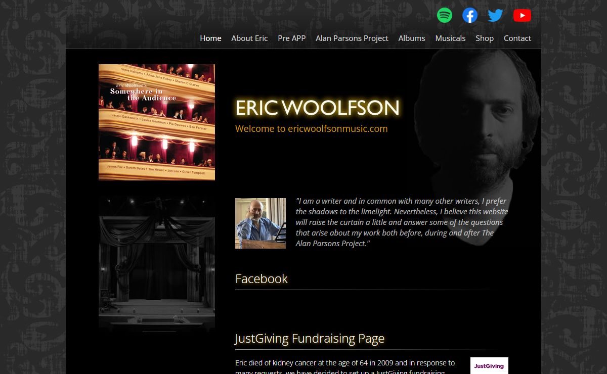 Eric Woolfson | Musical Composer, Lyricist and Songwriter