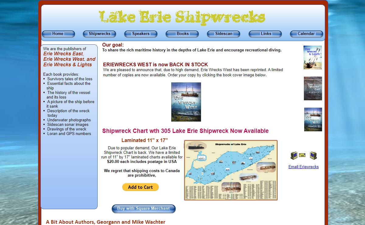 Lake Erie Shipwreck Homepage