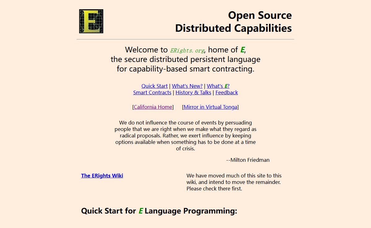 Welcome to ERights.Org