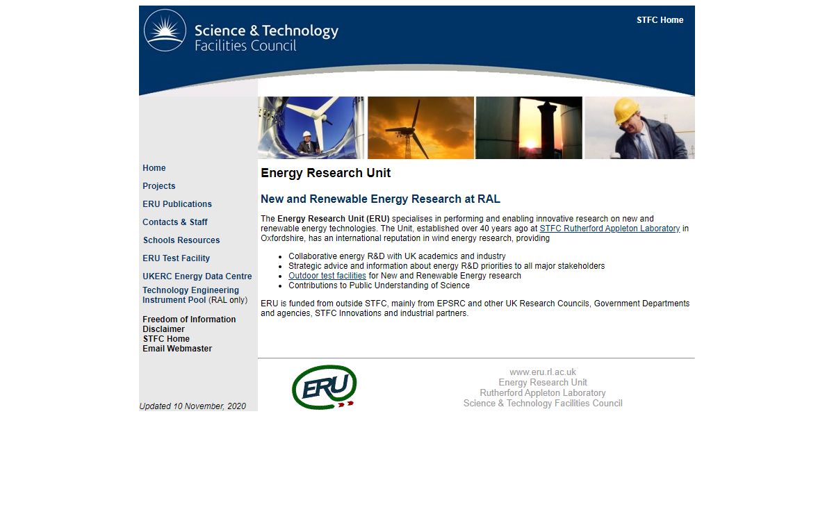 Energy Research Unit at STFC RAL