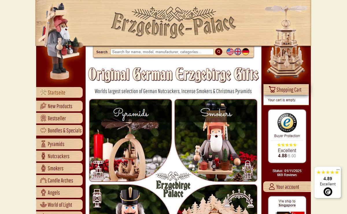 German Nutcrackers, Incense Smokers & Christmas Pyramids