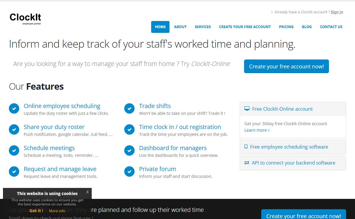 ClockIt-Online :: Time & Attendance and scheduling solution