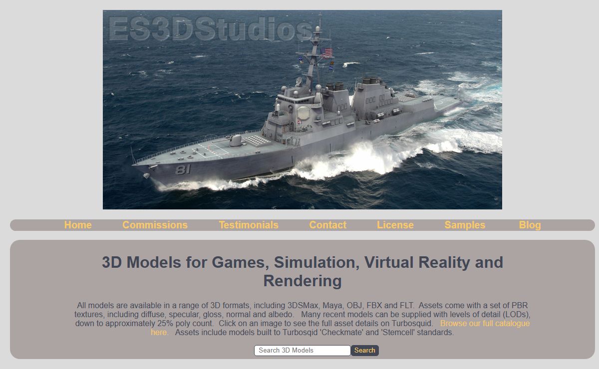 Game and Simulation 3DModel Outsourcing :: ES3DStudios