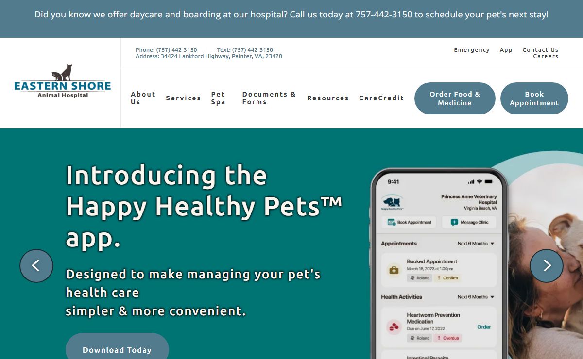 Homepage | Eastern Shore Animal Hospital