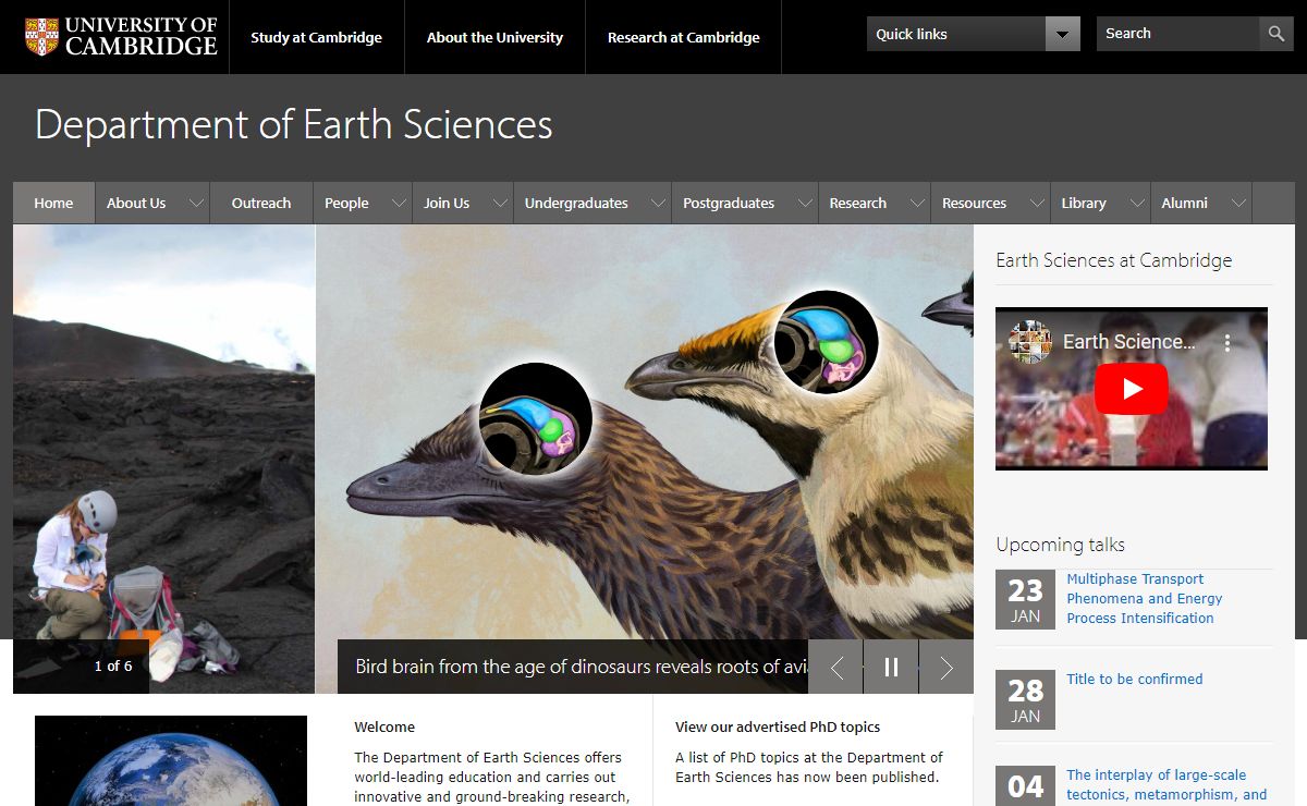 Department of Earth Sciences |
