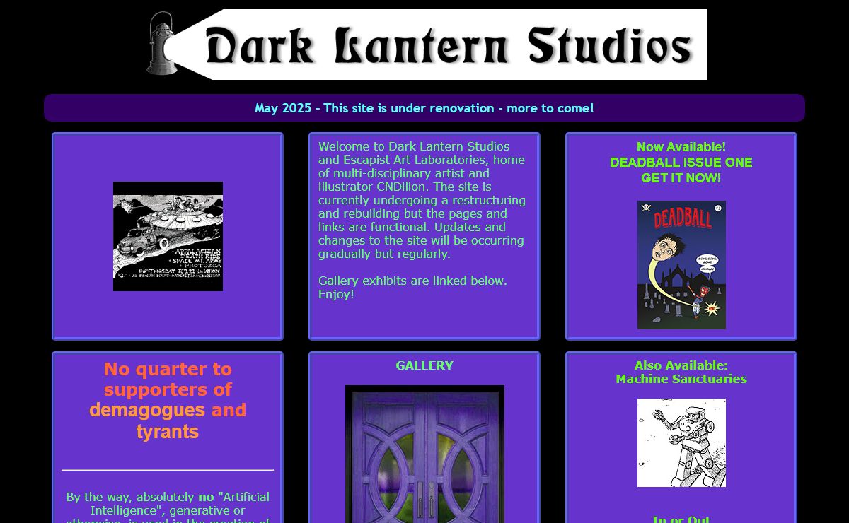 Dark Lantern Studios - Escapist Art Laboratories - Sci-Fi and Fantasy art from Cleveland artist and illustrator Christopher Dillon