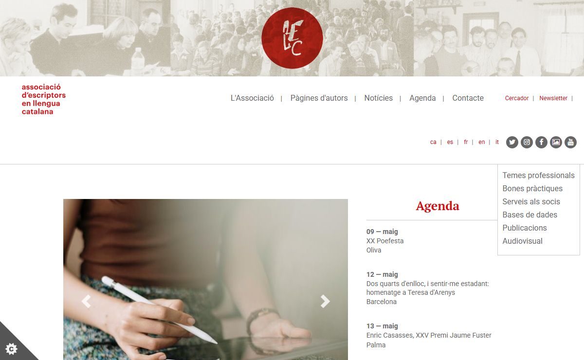 Inici | Associació d'Escriptors en Llengua Catalana