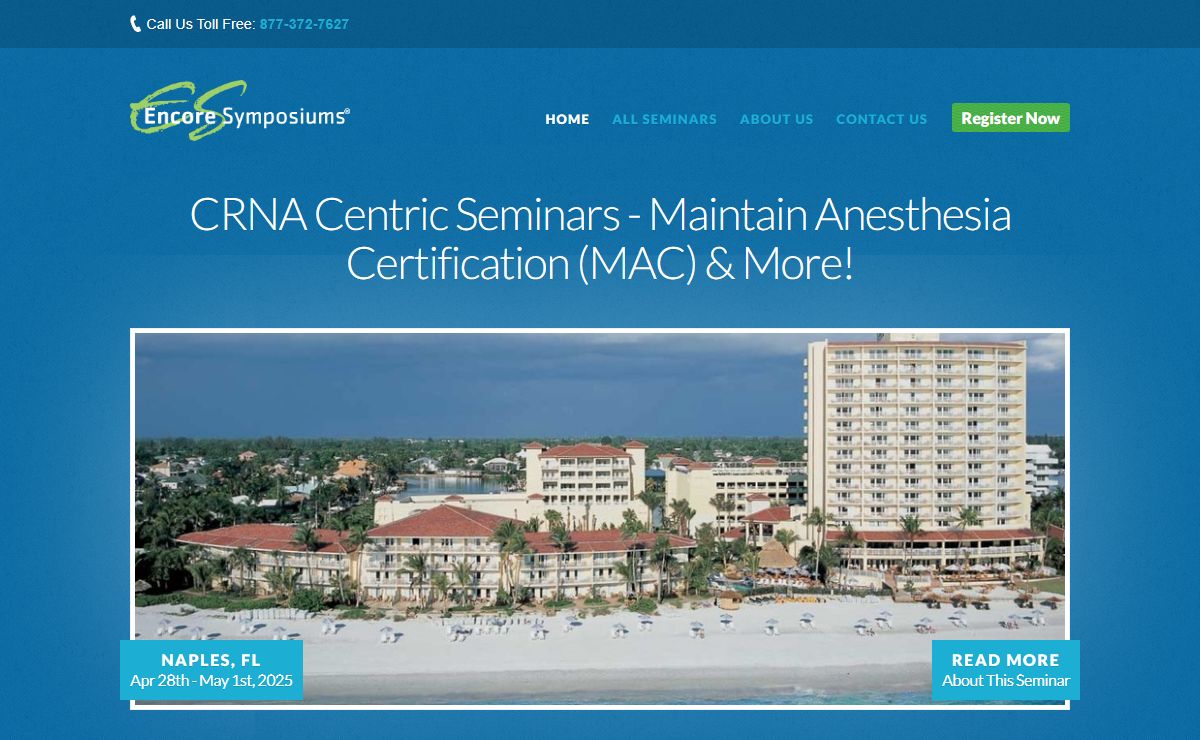 CRNA Seminars for Anesthesia Professionals by Encore Symposiums