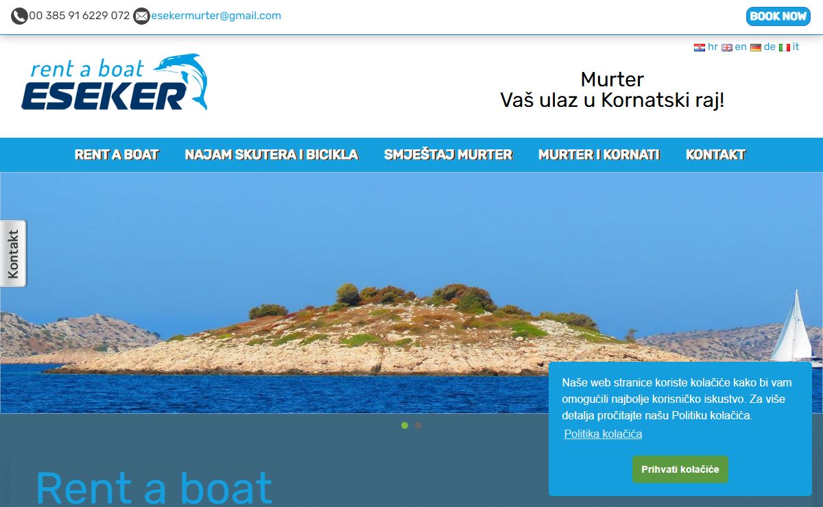 Esekertours Murter, Kormati |rent-a-boat | Izleti na Kornate