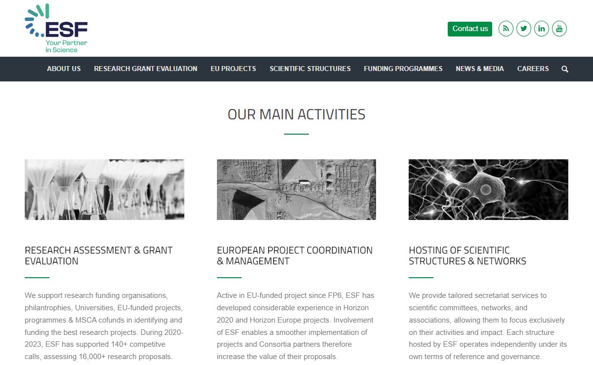 ESF - Science Connect