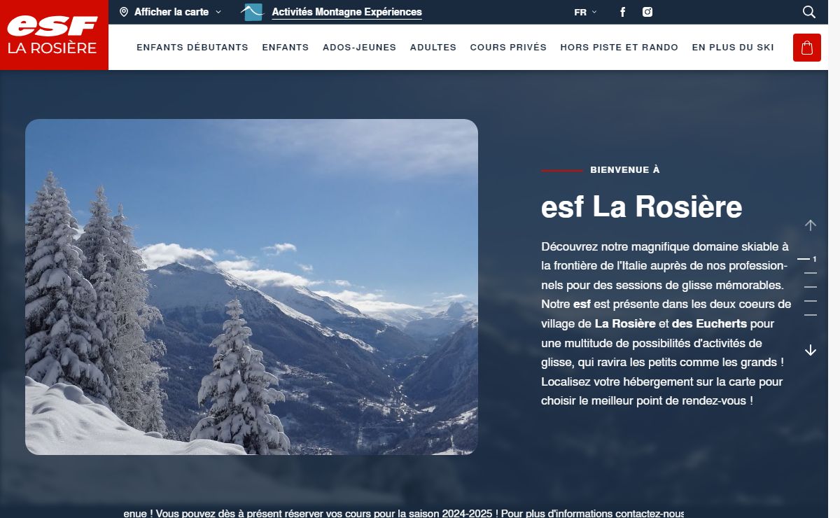 Accueil - esf La Rosière