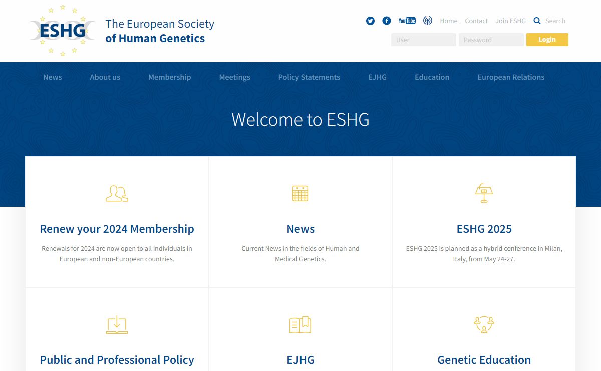 ESHG: ESHG Home