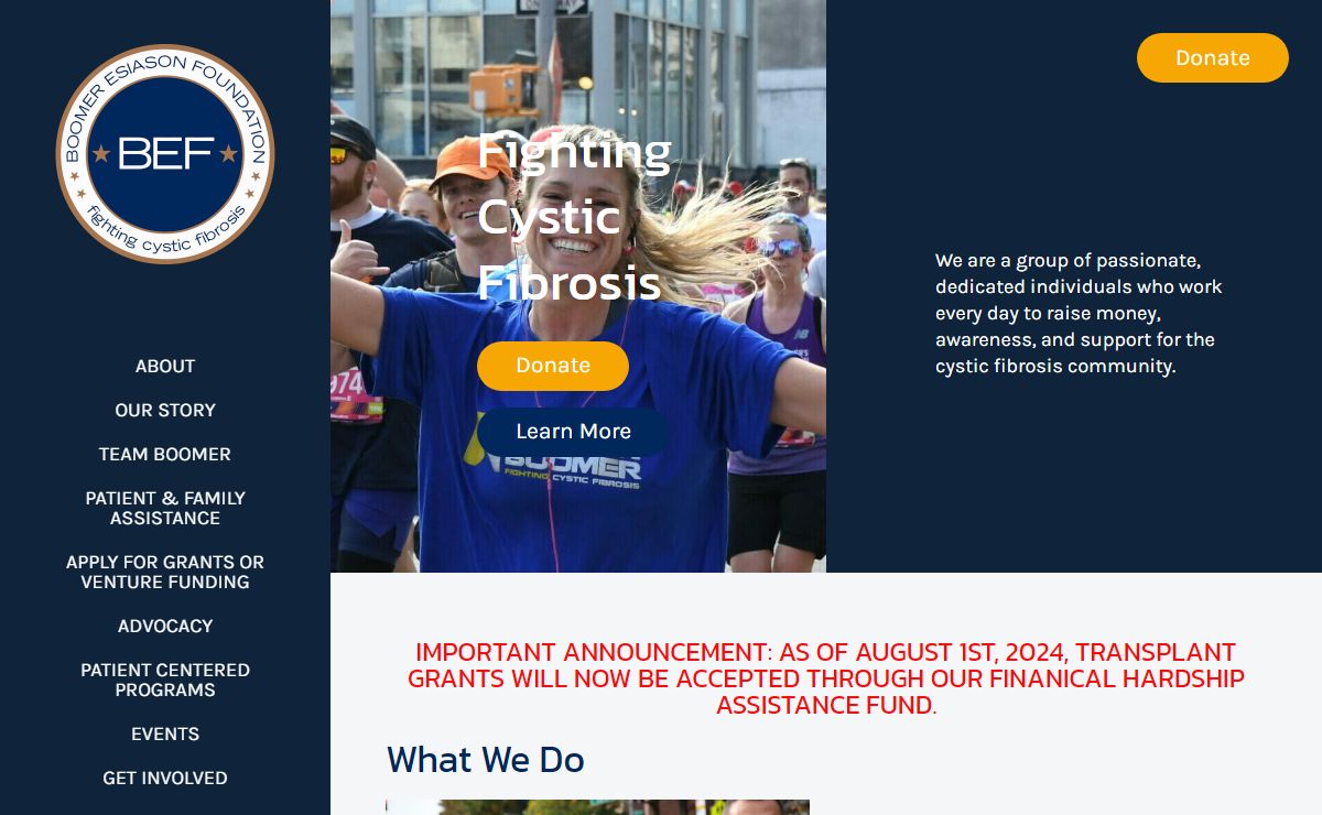 Home - The Boomer Esiason Foundation