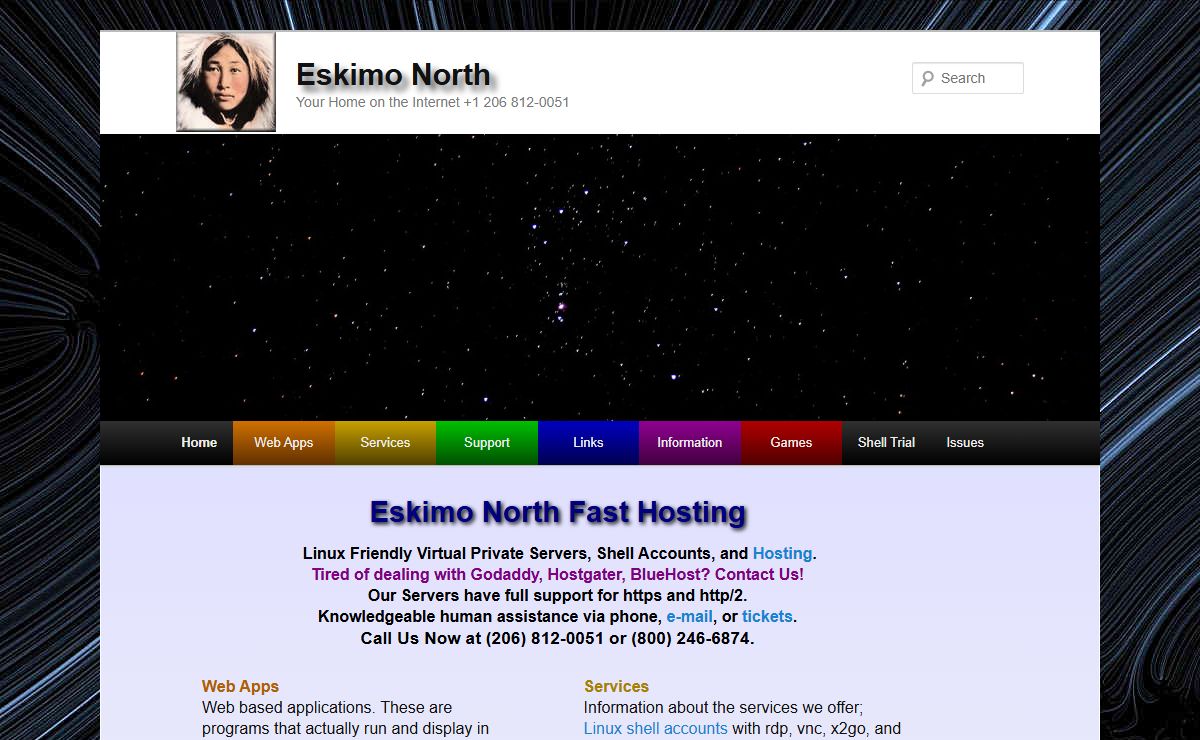 Eskimo North - Your Home on the Internet +1 206 812-0051Eskimo North | Your Home on the Internet +1 206 812-0051