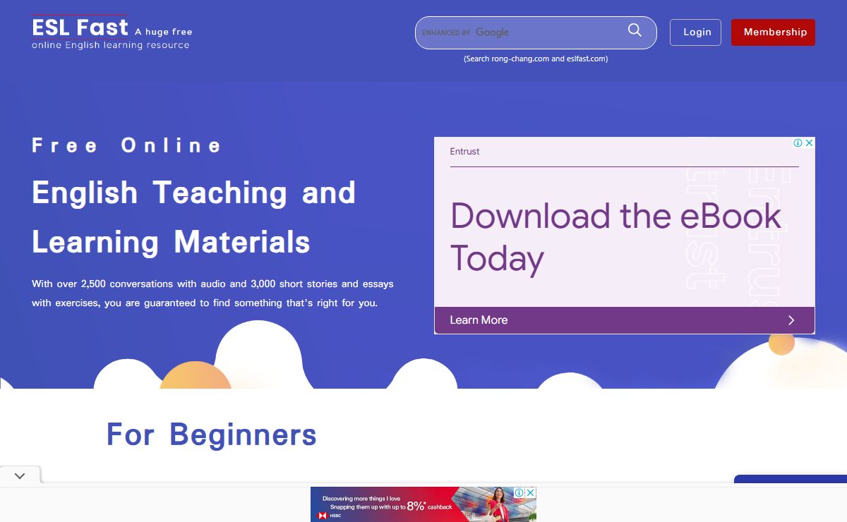 ESL Fast - English Teaching and Learning Resources