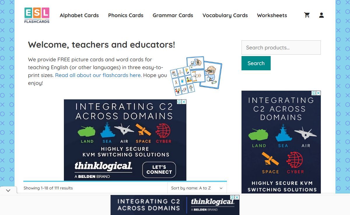 ESL Flashcards – Download free printable flashcards!