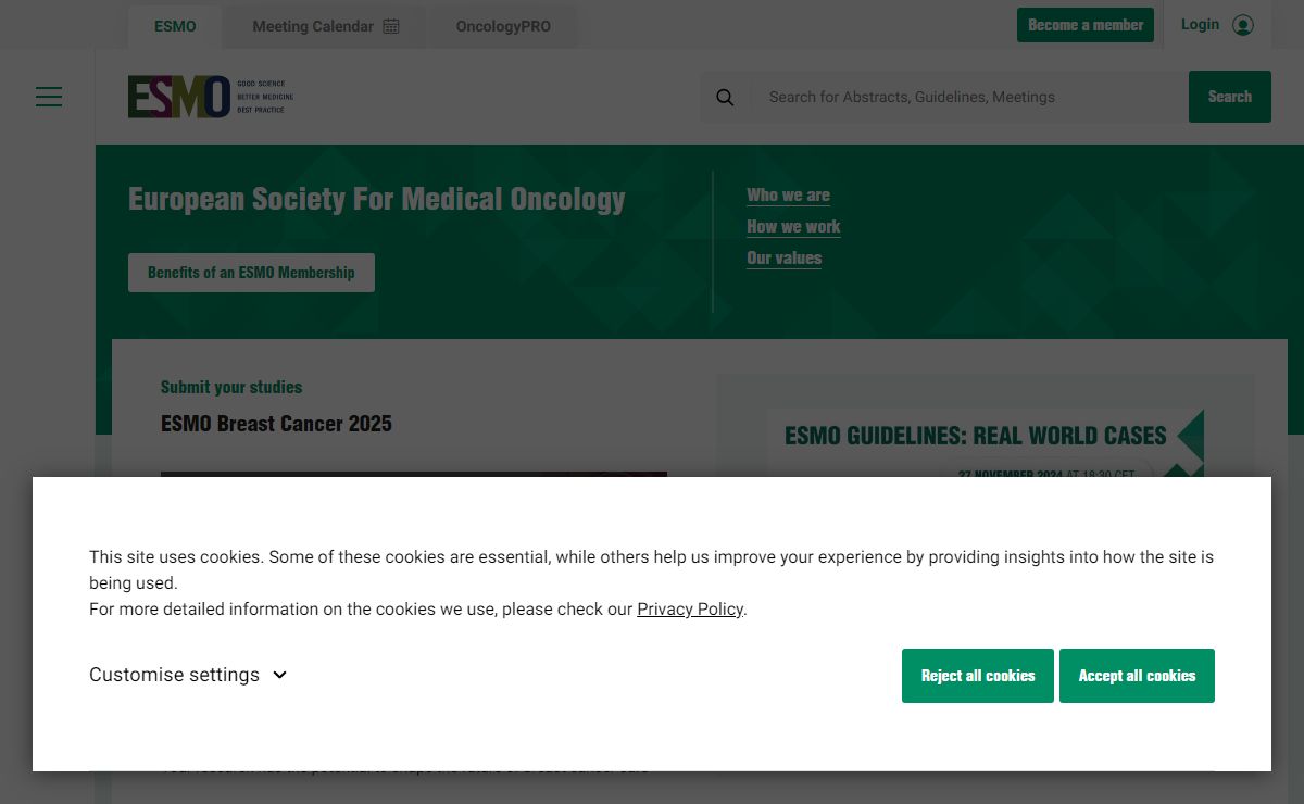European Society for Medical Oncology