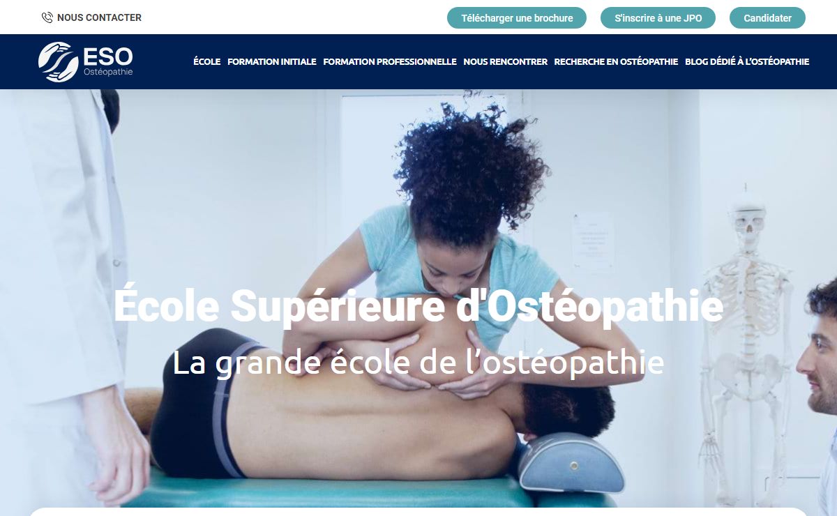 ESO Paris, la grande école d’ostéopathie