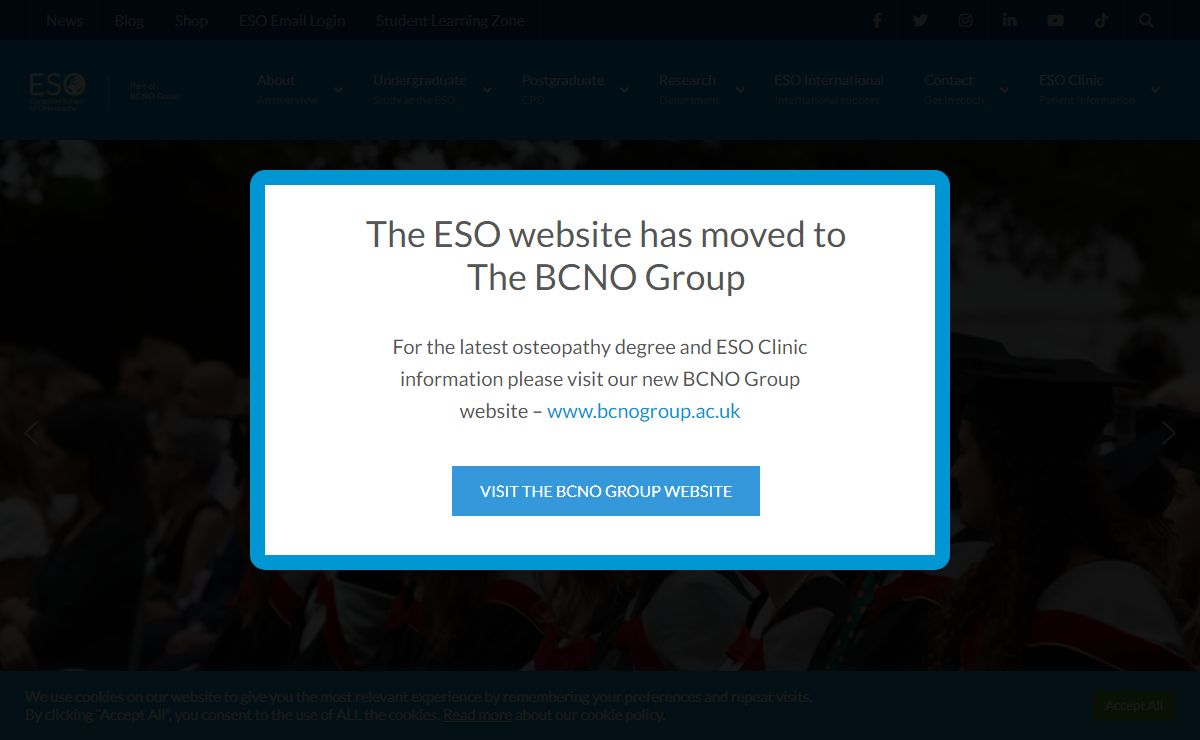 Osteopathy School In Kent - The ESO - BCNO Group