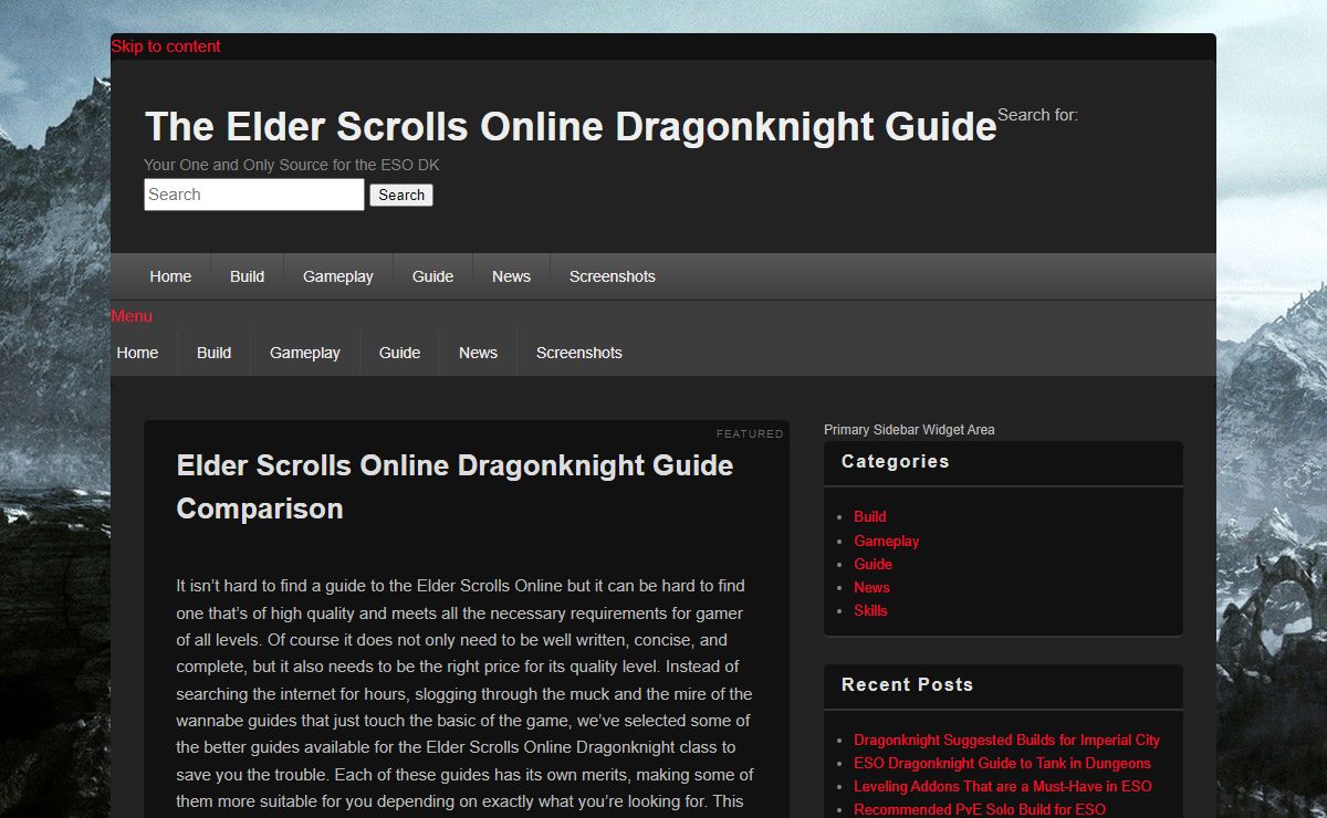 The Elder Scrolls Online Dragonknight Guide – Your One and Only Source for the ESO DK