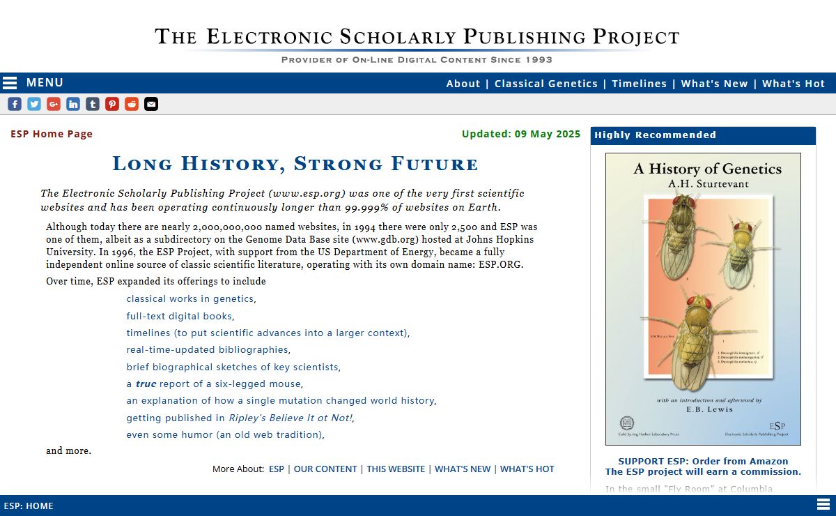 Electronic Scholary Publishing Base Page