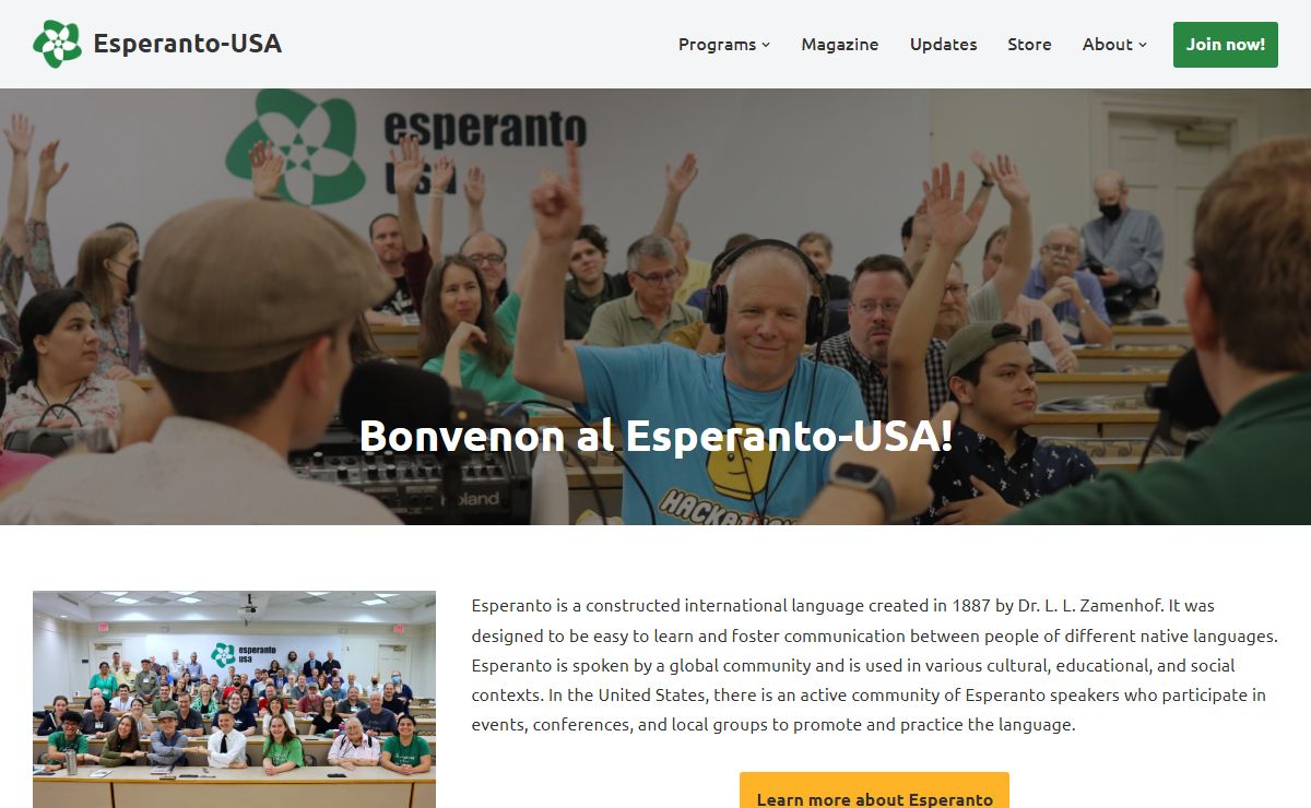 Bonvenon al Esperanto-USA! - Esperanto-USA