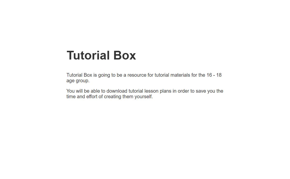 Tutorial Box