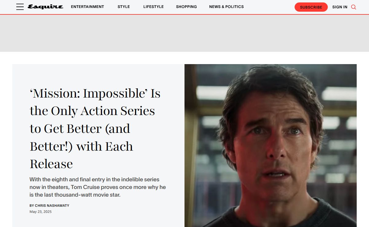 Esquire - Men's Fashion, Cocktails, Politics, Interviews, and Women