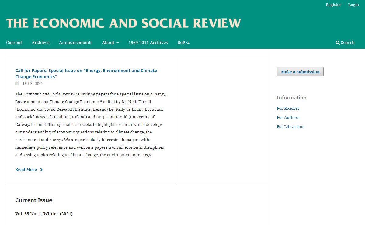 The Economic and Social Review