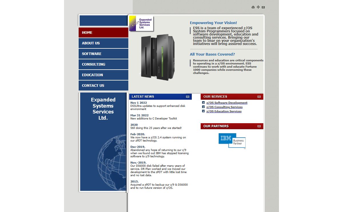Home - ESS Ltd Mainframe Education, Consulting, Development