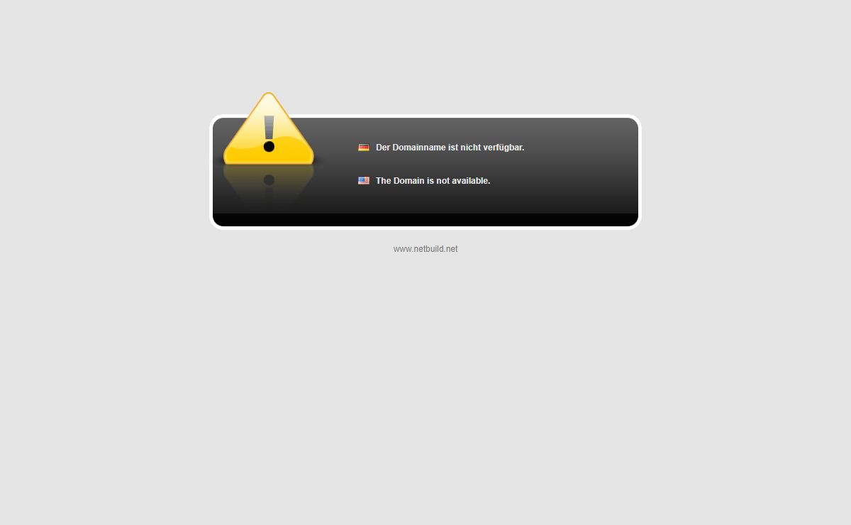 Domainname nicht verfügbar / Domain not available